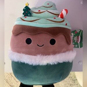8” Ernesto, the peppermint latte, Squishmallow. NWT